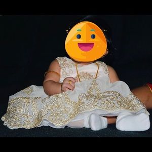 Rare Editions Occasion Dress with golden details